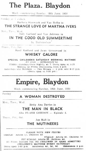 Blaydon Courier 18 June 1950